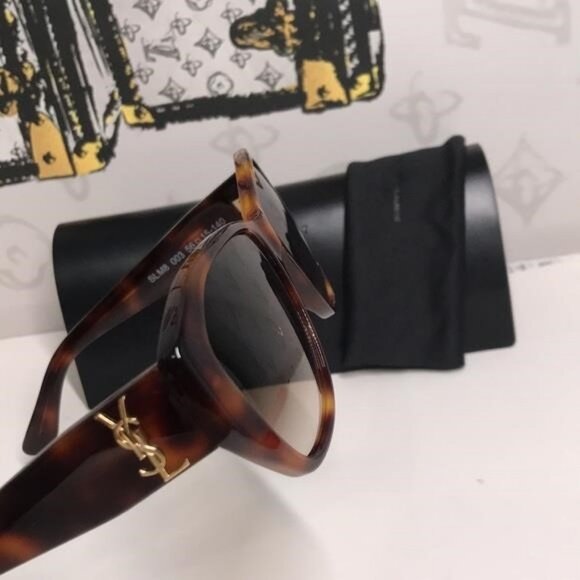 New Authentic Saint Laurent Havana SLM8 003 Sunglasses - Picture 4 of 15